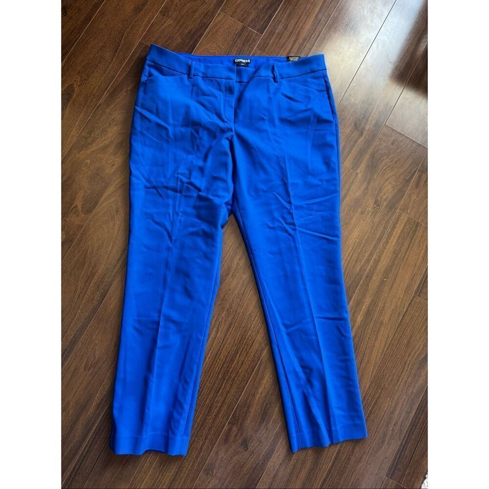 Express 16 R Editor Low rise slim 31” inseam royal blue